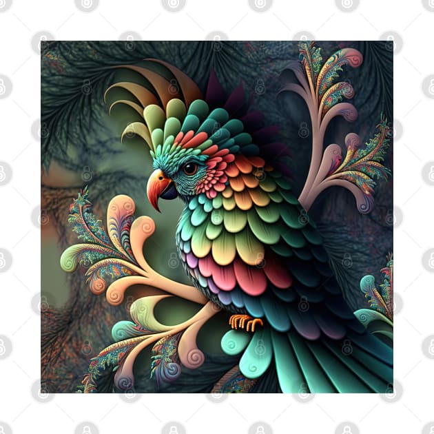 A Fractal Design in A Parrot Motif by daniel4510