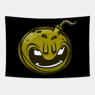 yellow bomb Tapestry