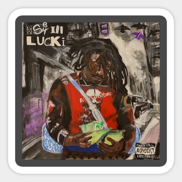 Just made some Lucki art yall fwi?@amarisabstractart on ig btw😏😏 : r/Lucki