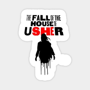 The Fall of the House of Usher Carla Gugino skull mask Magnet