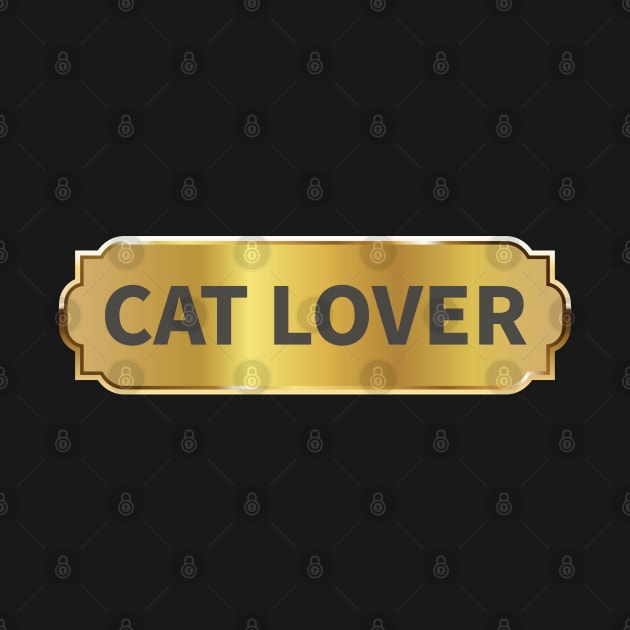 CAT LOVER BADGE by MoreThanThat