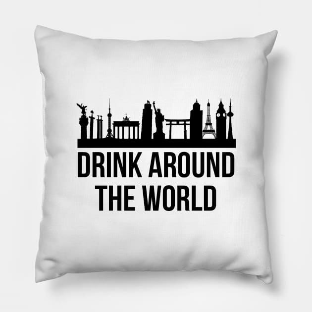 Drink Around the World (Showcase) Pillow by FandomTrading