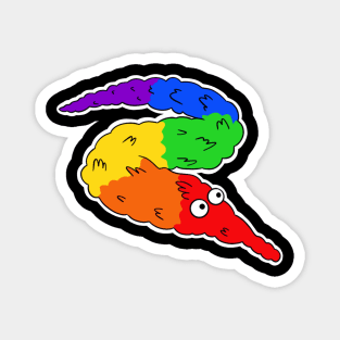 Rainbow Worm Magnet