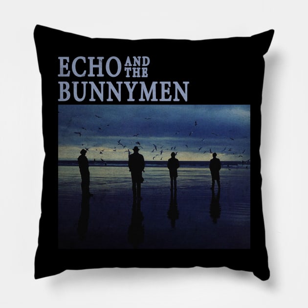 Echo And The Bunnymen Vintage Pillow by Sal.Priadi