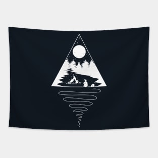 Camping night Tapestry