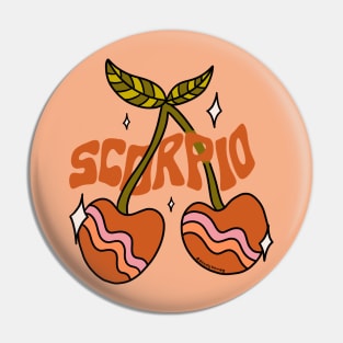 Scorpio Cherries Pin