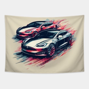 Tesla Model S Tapestry