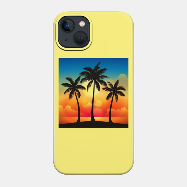 Colorful Beach Sunset - Beach - Phone Case