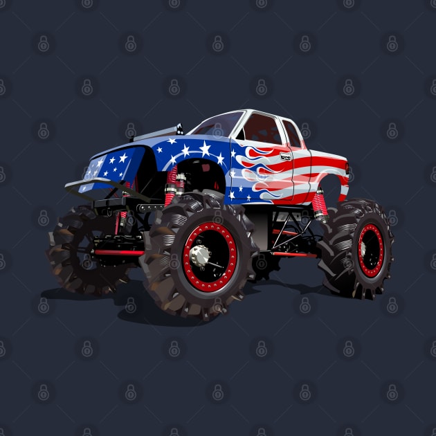 Cartoon Monster Truck by Mechanik