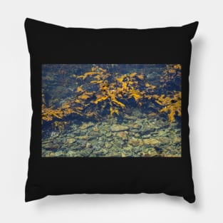 Gold Seaweed. Pillow