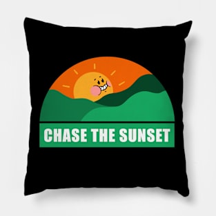 Chase The Sunset Pillow