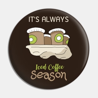 It's always iced coffee season Pin