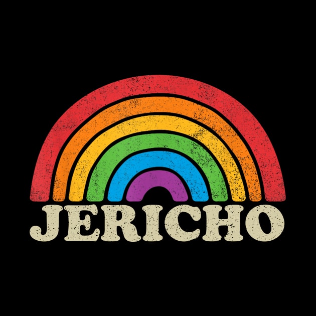 Jericho - Retro Rainbow Flag Vintage-Style by ermtahiyao	