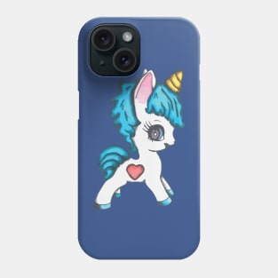 Baby unicorn and heart 2 Phone Case