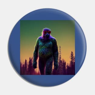 Dope Sasquatch in Nature Pin