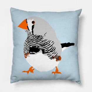 Zebra Finch Pillow