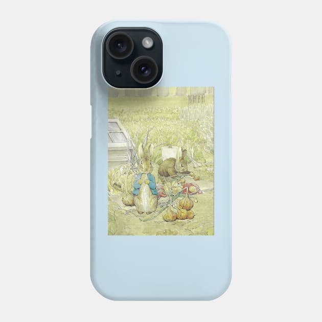 Peter and Benjamin Rabbits - Beatrix Potter Phone Case by forgottenbeauty