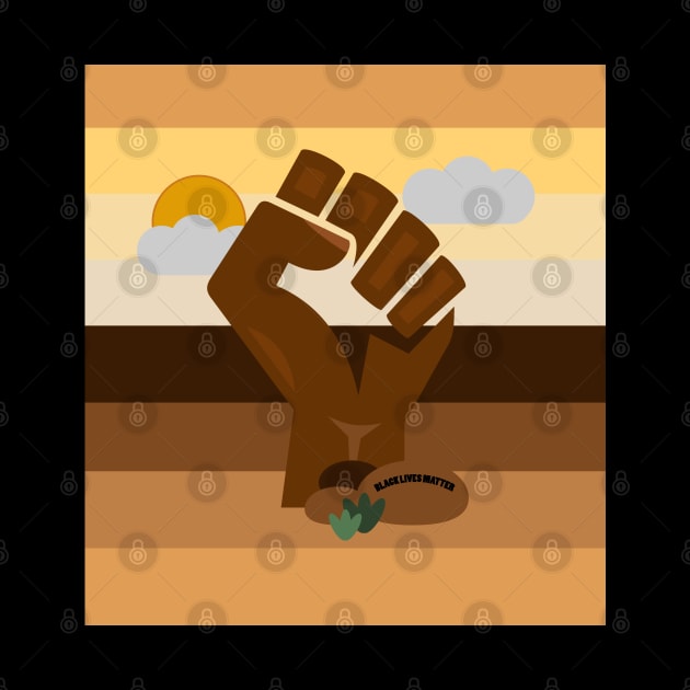 Black Power Fist Black Lives Matter by blackartmattersshop