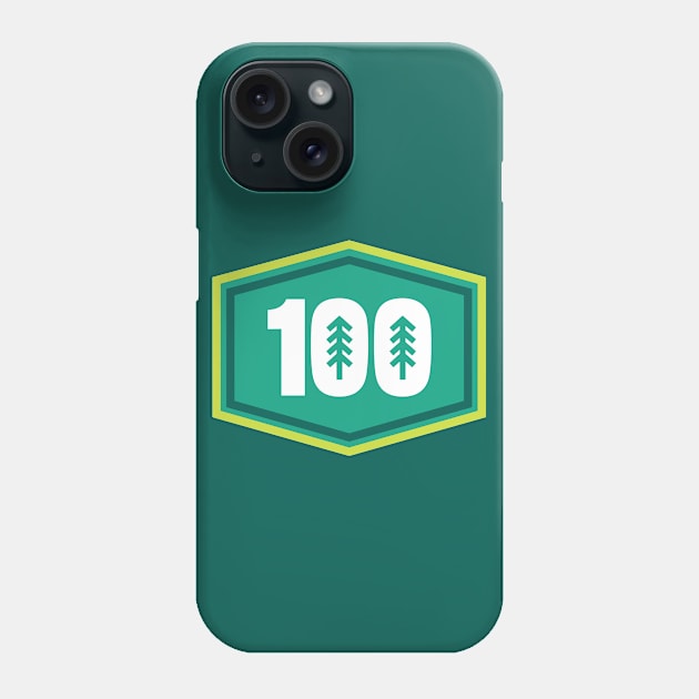 100 Mile Trail and Ultra Running Trees Phone Case by PodDesignShop