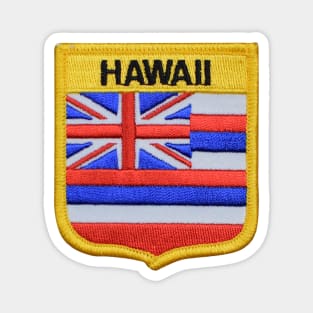 Hawaii State Flag Crest Patch Magnet