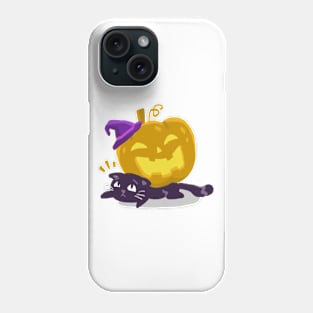 Cat and Pumpkin Halloween Phone Case