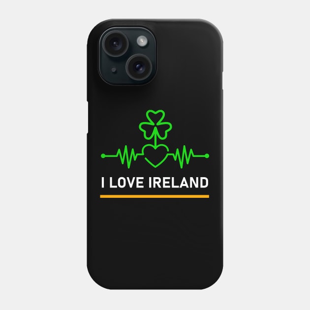 Ireland Irish Heartbeat Phone Case by Ireland