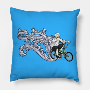 ride around town on my low rider bicycle Pillow