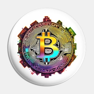 Bitcoin colorful Pin