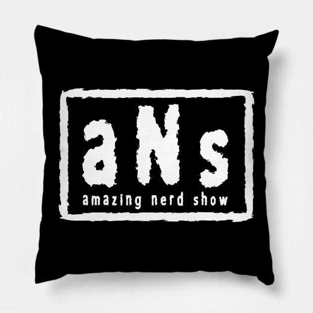 The Amazing Nerd Show ANS Logo Pillow by The Amazing Nerd Show 