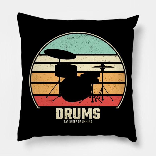 drums Pillow by Mandala Project