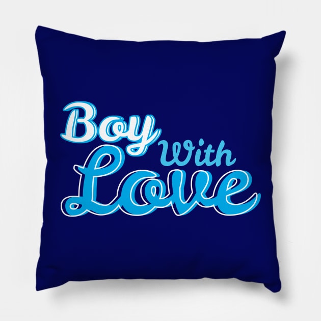 Boy With Love Pillow by Marija154