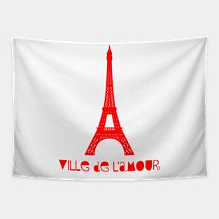 ville de l'amour Tapestry