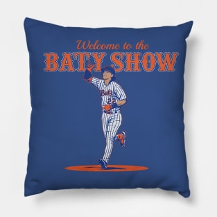 Brett Baty Welcome To The Baty Show Pillow