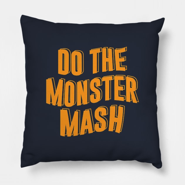 Do The Monster Mash Mask Pillow by gabrielakaren