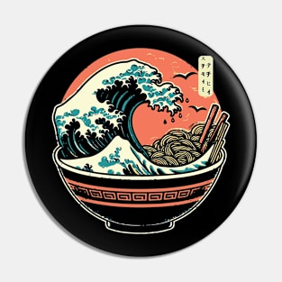 The Great Ramen Wave Pin