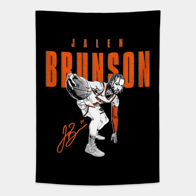 Jalen Brunson - MVP Tapestry by Buff Geeks Art