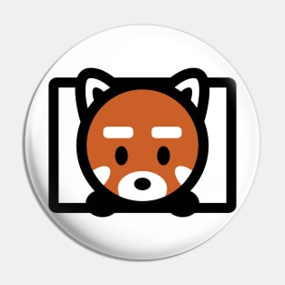 Red Panda Box Bambu Brand Cute Kawaii Anime Manga Animal Pin