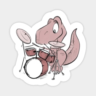 Dino drummer Magnet