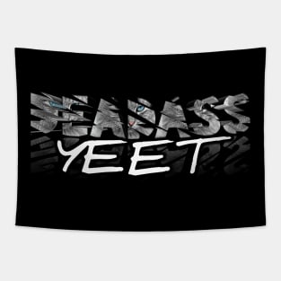 Deadass Yeet Cat Claw Scratch Tapestry