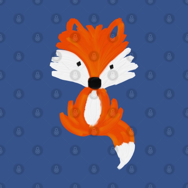 Fox - oil painting pattern by Uwaki