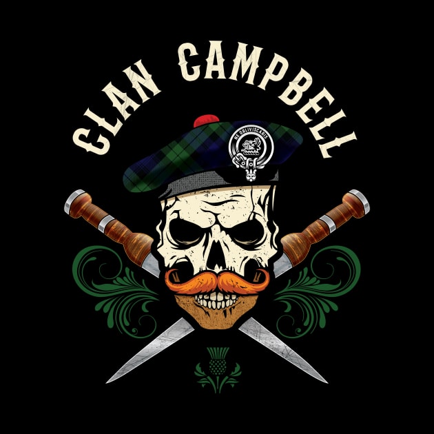 Scottish Clan Campbell Skull by Celtic Folk