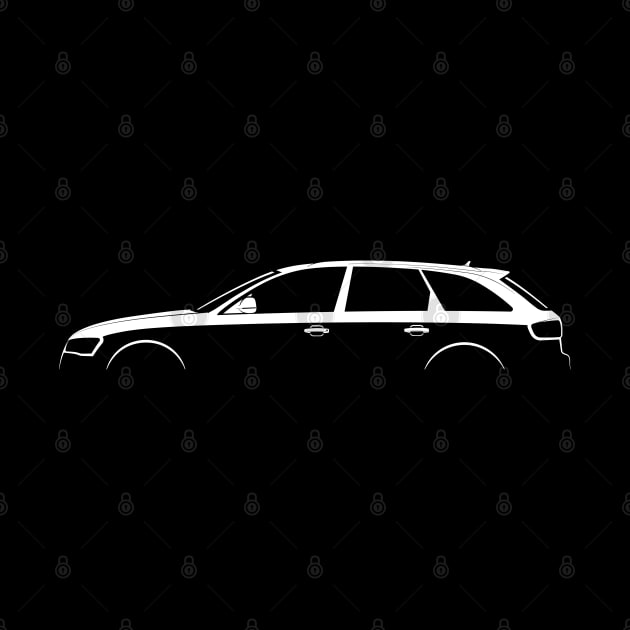 Audi RS 4 Avant (B8) Silhouette by Car-Silhouettes