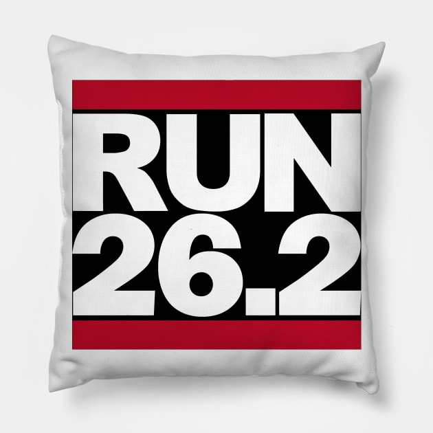 Marathon Runner Gift Idea Pillow by Sticky T