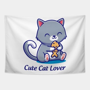 cute cat lover Tapestry