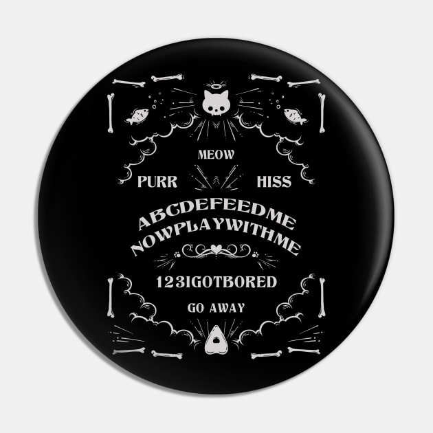 Cat Ouija Board Pin by supermara