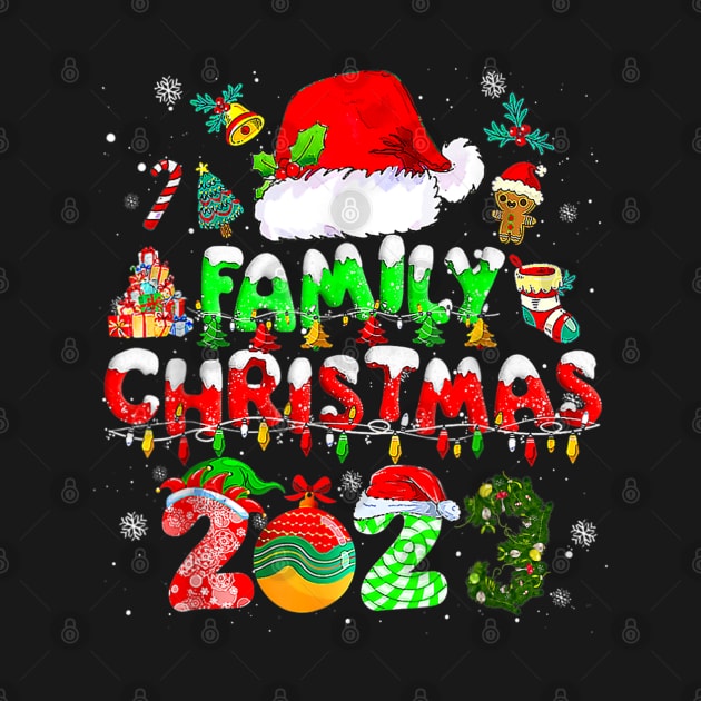 Family Christmas 2023 Matching Squad Santa Elf by rhazi mode plagget