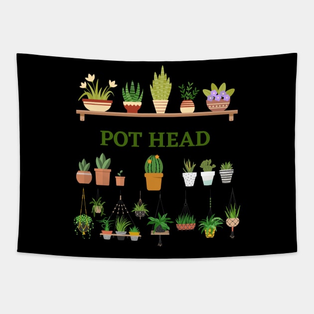 Pot heads love plants! Tapestry by GenXDesigns