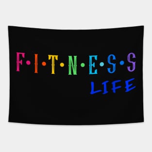 Fitness life style.Fitness training.Healthy life. Tapestry