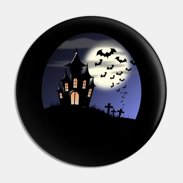 Vampire Castle Pin by JAC3D