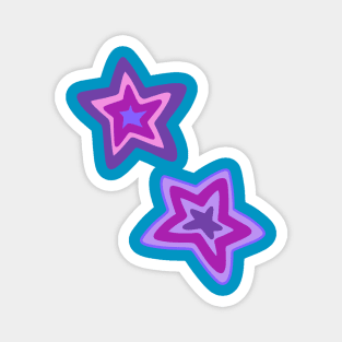 Purple Stars Magnet